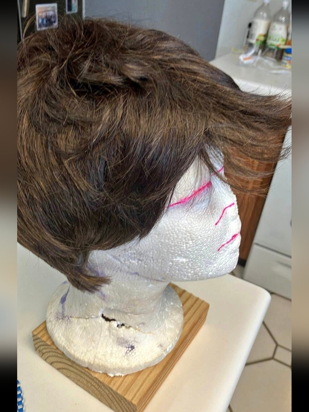 Short Layered Brown Wig - Natural Brown - Dazai Cosplay